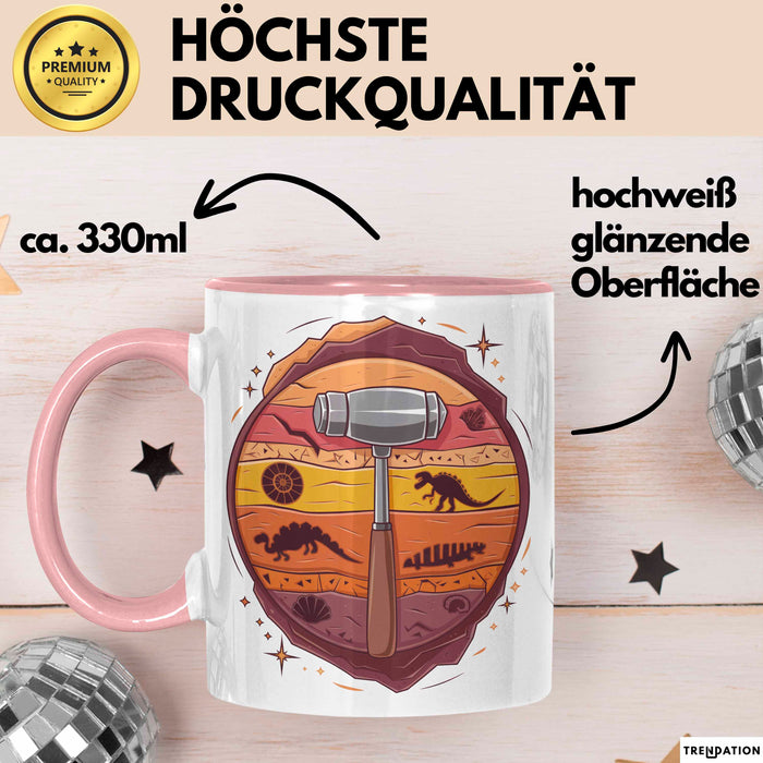 Geologe Tasse Geschenk Lustige Geschenkidee Spruch Für Erd Entdecker Rosa Trendation