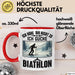 Biathlon Tasse Geschenk Wintersport Geschenke Ich Höre Dir Nicht Zu Ich Gucke Biathlon Rot Trendation
