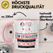 EDM-Enthusiastin Weil Es Keinen Schöneren Beruf Gibt Tasse Geschenk für Eine EDM-Enthusiastin Lustig Rosa Trendation