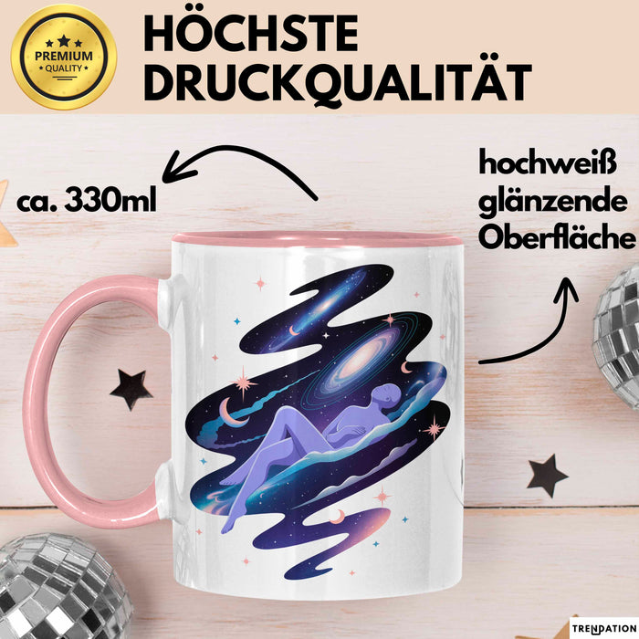 Klarträumer Tasse Geschenkidee für Traum Entdecker Rosa Trendation