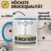 Gewichtheber Geschenk Tasse Ich Bin Gewichtheber Aber Sag Doch Einfach Superheld Lustige Geschenkdiee für Gewichtheber Kaffee-Becher Blau Trendation