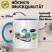 Retro Kassette OP Arzt Tasse Geschenk Lustige Geschenkidee Spruch Bleistift Blau Trendation