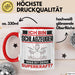 Schlagzeuger Tasse Geschenk für Schlagzeuger Geburtstag Lustiger Spruch Kaffee-Becher Was Ist Deine Superkraft Rot Trendation