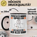 Tischtennisspieler Tasse Geschenk für Tischtennisspieler Der Mann Der Alles Kann Geschenkidee zum Geburtstag Schwarz Trendation