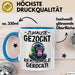 Realschule Bestanden Fachabitur Prüfung Zocker Tasse Geschenk Zuhause Gezockt Realschule Gerockt Kaffee-Becher Blau Trendation