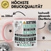 Bergsteiger Geschenk Tasse Lustiger Spruch Erheben Sie Sich Der Bergsteiger Betritt den Raum Rosa Trendation