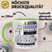 Outdoor-Köchin Tasse Geschenk Lustiger Spruch Bitte Erheben Sie Sich Seine Majestät Die Outdoor-Köchin Betritt Den Raum Grün Trendation