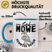 Sei Möwe Sch** Drauf Tasse Geschenk Norddeutschland Sylt Norderney Urlaub Spruch Geschenkidee Kaffee-Becher Blau Trendation