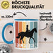 Tasse Geschenk Eleven Retro Pferd Spruch Lustiger Becher Blau Trendation