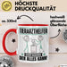 Tierarzthelfer Tasse Geschenk für Tierarzthelfer Der Mann Der Alles Kann Geschenkidee zum Geburtstag Rot Trendation