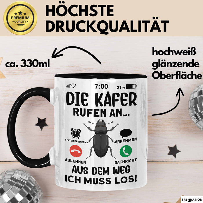 Käfer Liebhaber Tasse Geschenk Die Käfer Rufen An Geschenkidee Becher Trendation