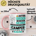 Camper Geschenk Tasse Lustiger Spruch Erheben Sie Sich Der Camper Betritt den Raum Rosa Trendation