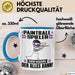 Paintballspieler Tasse Geschenk für Paintballspieler Der Mann Der Alles Kann Geschenkidee zum Geburtstag Blau Trendation