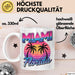 Miami Florida USA Tasse Geschenk Lustige Geschenkidee Spruch Weiß Trendation
