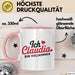 Claudia Tasse Geschenk Ich Bin Vollkommen Claudia Geschenkidee Geburtstag Rosa Trendation