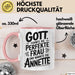 Annette Tasse Geschenk Gott Formte Die Perfekte Frau Annette Geschenkidee Rosa Trendation