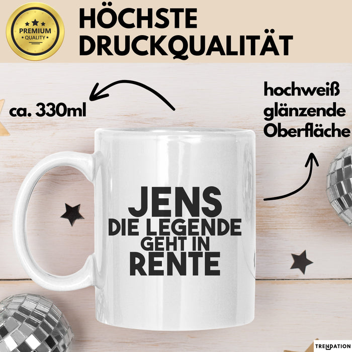 Jens Tasse Jens – Die Legende Geht In Rente Geschenk