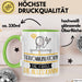 Tierkommunikatorin Geschenk Tasse Becher Die Frau Die Allen Kann Geschenkidee für eine Tierkommunikatorin Lustig Grün Trendation