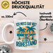 Rentner Pensionär Sarkasmus Tasse Geschenk Lustige Geschenkidee Spruch Ich Muss Gar Nix! Ich Bin Im Ruhestand Weiß Trendation