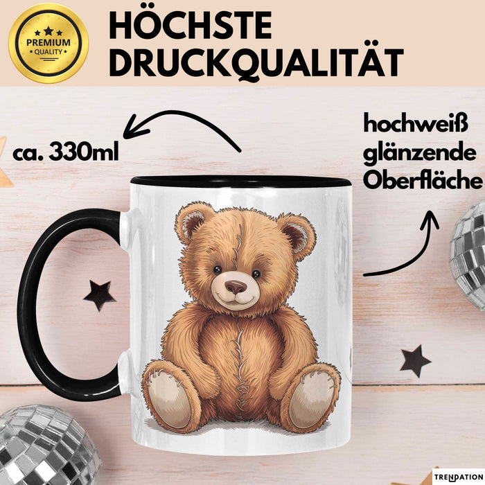 Teddybär Tierliebhaber Tasse Geschenk Lustige Geschenkidee Spruch Trendation