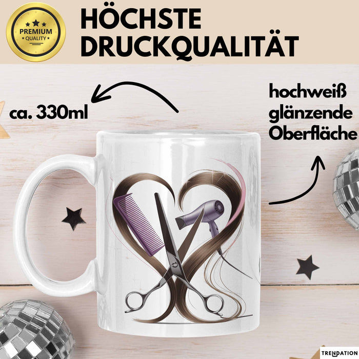 Friseur Tasse Geschenk Lustige Geschenkidee Spruch Für Haar Künstler Weiß Trendation