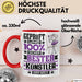 Künstler Geschenk Lustiger Spruch für Künstler Geschenkidee Bester Künstler Der Welt Rot Trendation