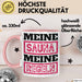 Witzige Tasse Geschenk Meine Sauna Meine Regeln Spruch Rosa Trendation