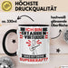 Gitarrenvirtuose Tasse Geschenk für Gitarrenvirtuose Geburtstag Lustiger Spruch Kaffee-Becher Was Ist Deine Superkraft Schwarz Trendation