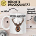 Hirschjäger Jagd Tasse Geschenk Bezirksaufsicht Spruch Weiß Trendation