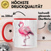 Flamingo Tier Tasse Geschenk Lustige Geschenkidee Spruch Rot Trendation