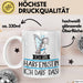 Geschenk für Harfenistin Tasse Lustige Geschenkidee Geburtstag Ich Bin Harfenistin Ich Darf Das Weiß Trendation