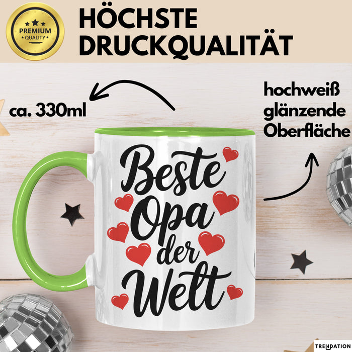 Opa Tasse Geschenk Bester Opa Der Welt Geschenkidee Vatertag Geburtstag