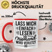 Buchleser Bücher Lesen Tasse Geschenk Lustige Geschenkidee Spruch Lass Mich Einfach Lesen Rot Trendation