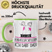 Geschenk für Karatesportlerin Tasse Lustige Geschenkidee Geburtstag Ich Bin Karatesportlerin Ich Darf Das Grün Trendation