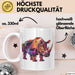 Nashorn Tasse Geschenk Lustige Geschenkidee Spruch Weiß Trendation