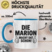 Marion Tasse Geschenk Die Marion Macht Dat Schon Geschenkidee Becher mit Name Blau Trendation