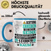 Kiteboarding-Lehrer Geschenk Tasse Lustiger Spruch Erheben Sie Sich Der Kiteboarding-Lehrer Betritt den Raum Blau Trendation