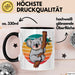 Retro Koala Tierliebhaber Tasse Geschenk Lustige Geschenkidee Spruch Schwarz Trendation