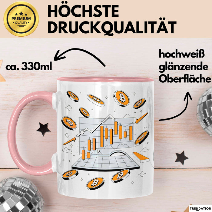 Krypto Trader Tasse Geschenk Lustige Geschenkidee Spruch Für Coin Beobachter Rosa Trendation