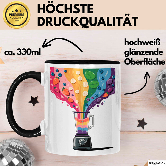 Smoothie Liebhaber Tasse Geschenkidee für Mixer Fan Trendation