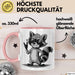 Waschbär Rockmusik Tasse Geschenk für Tiermusikliebhaber Rosa Trendation