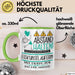 Eiskunstläuferin Tasse Geschenk Lustig Abstand Halten Hochleistungs-Eiskunstläuferin Mit Drang Zur Perfektion Bei Der Arbeit Grün Trendation