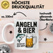 Angeln Fischer Bierliebhaber Tasse Geschenk Lustige Geschenkidee Spruch Angeln Und Bier Darum Bin Ich Hier Weiß Trendation