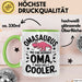Oma Großmutter Tasse Becher Geschenk Lustige Geschenkidee Spruch Omasaurus Dinosaur Grün Trendation