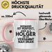 Holger Tasse Niemand Ist Perfekt, Aber Als Holger Ist Er Verdammt Nah Dran Rosa Trendation