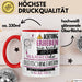 Gleitschirmlehrerin Tasse Geschenk Lustiger Spruch Bitte Erheben Sie Sich Seine Majestät Die Gleitschirmlehrerin Betritt Den Raum Rot Trendation
