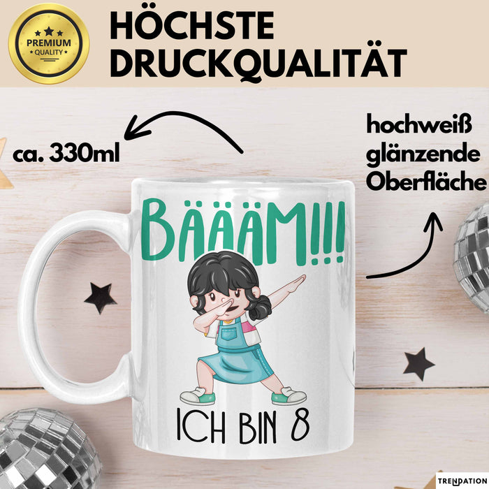 Lustige Tasse Geschenk Bäääm Dab Girl Witziger Spruch Weiß Trendation