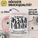 Mann Mann Mann Hier Ist Vielleicht Wieder Was Los Heute Tasse Geschenk Arbeit Büro Arbeitstasse Kaffee-Becher Rosa Trendation