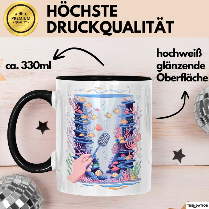 Aquarianer Tasse Geschenk Lustige Geschenkidee Spruch Für Fisch Halter Trendation