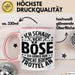 Lustiger Spruch Tasse Humor Sarkasmus Ich Schaue Nicht Böse Ich Grinse Nicht Nur Jeden Trottel An Kaffee-Becher Rosa Trendation
